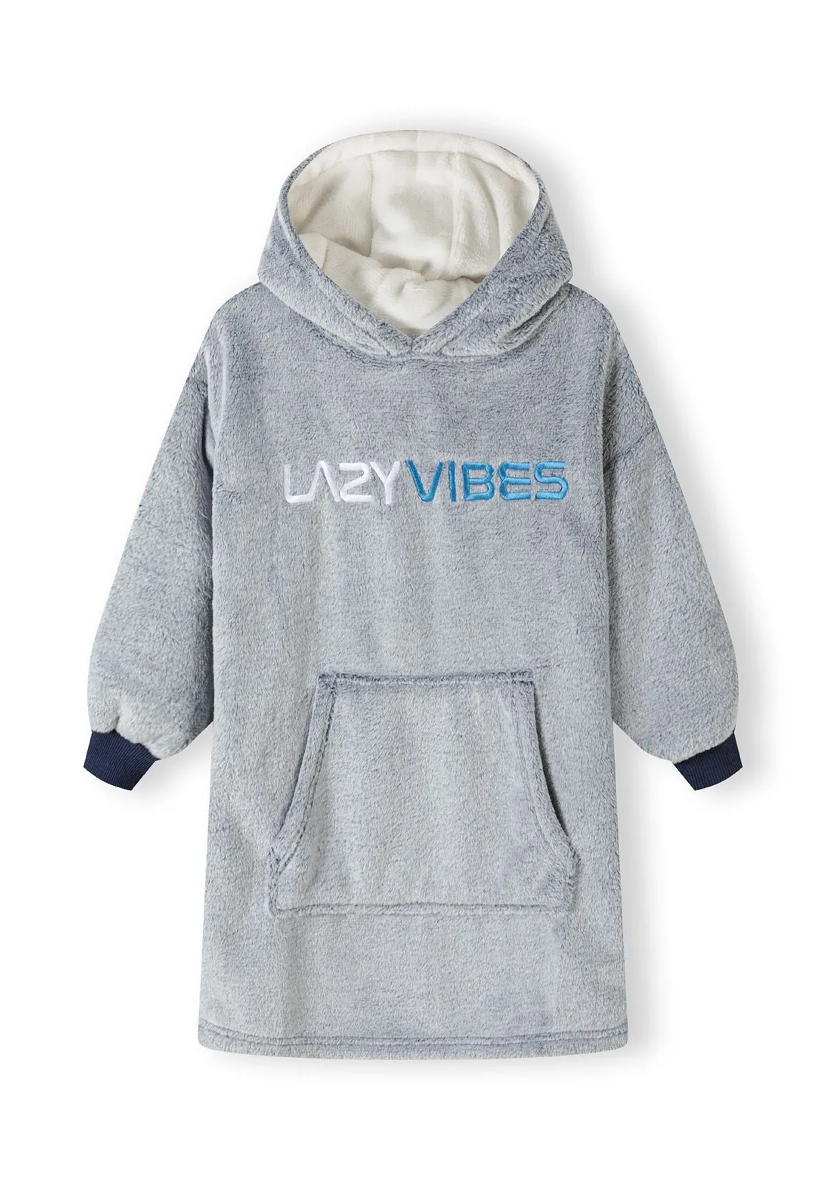 Minoti 41547 oversize hoodie mørkeblå fleece