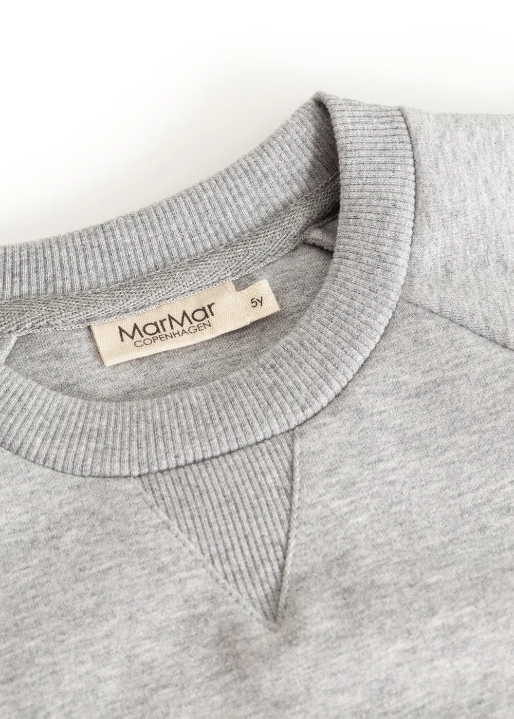 MarMar Theos bluse Cloud Grey Logo bomuld