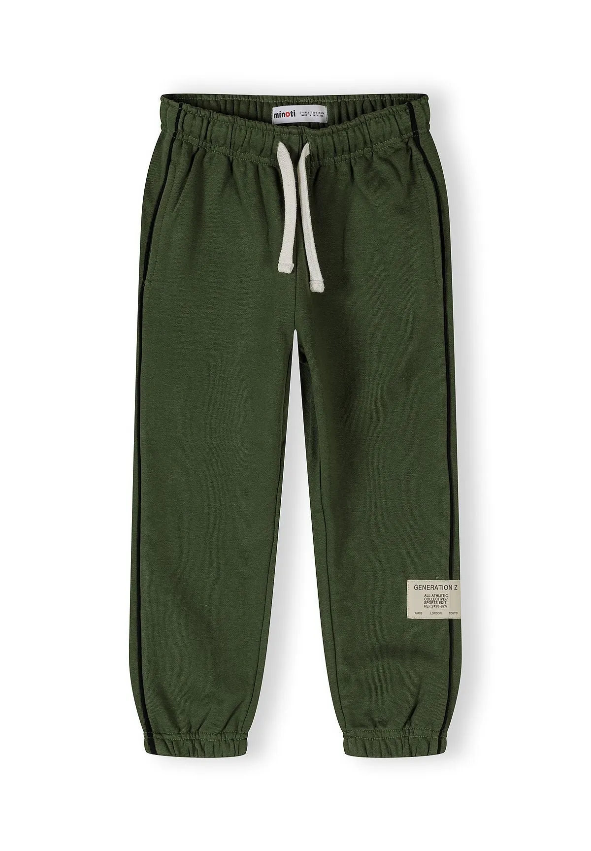 Minoti joggingtøj til drenge khaki colourblock sæt