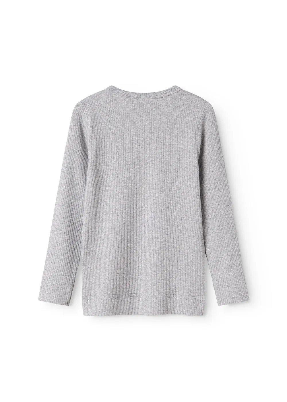 MarMar Plain Tee LS t-shirt Light Grey Melange modal