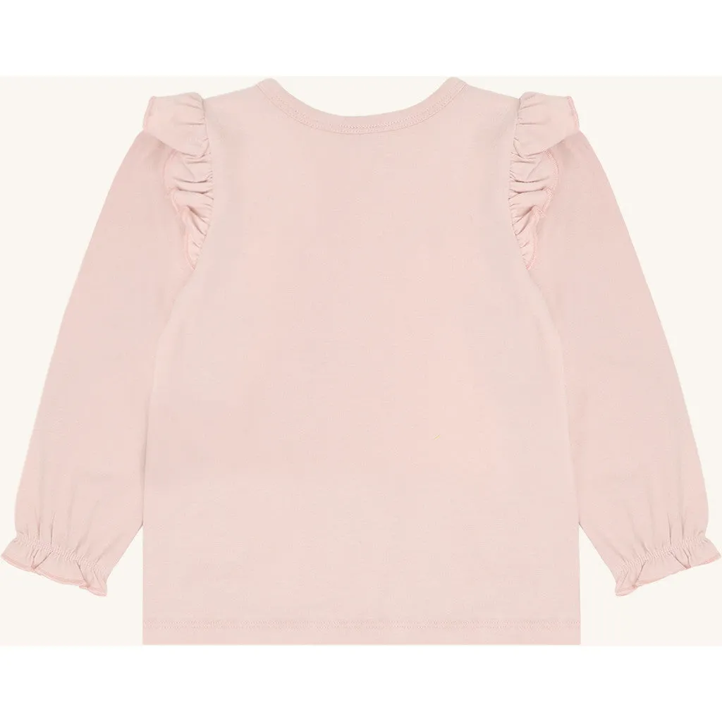 Hust & Claire Alma Fox langærmet bluse hushed pink pige