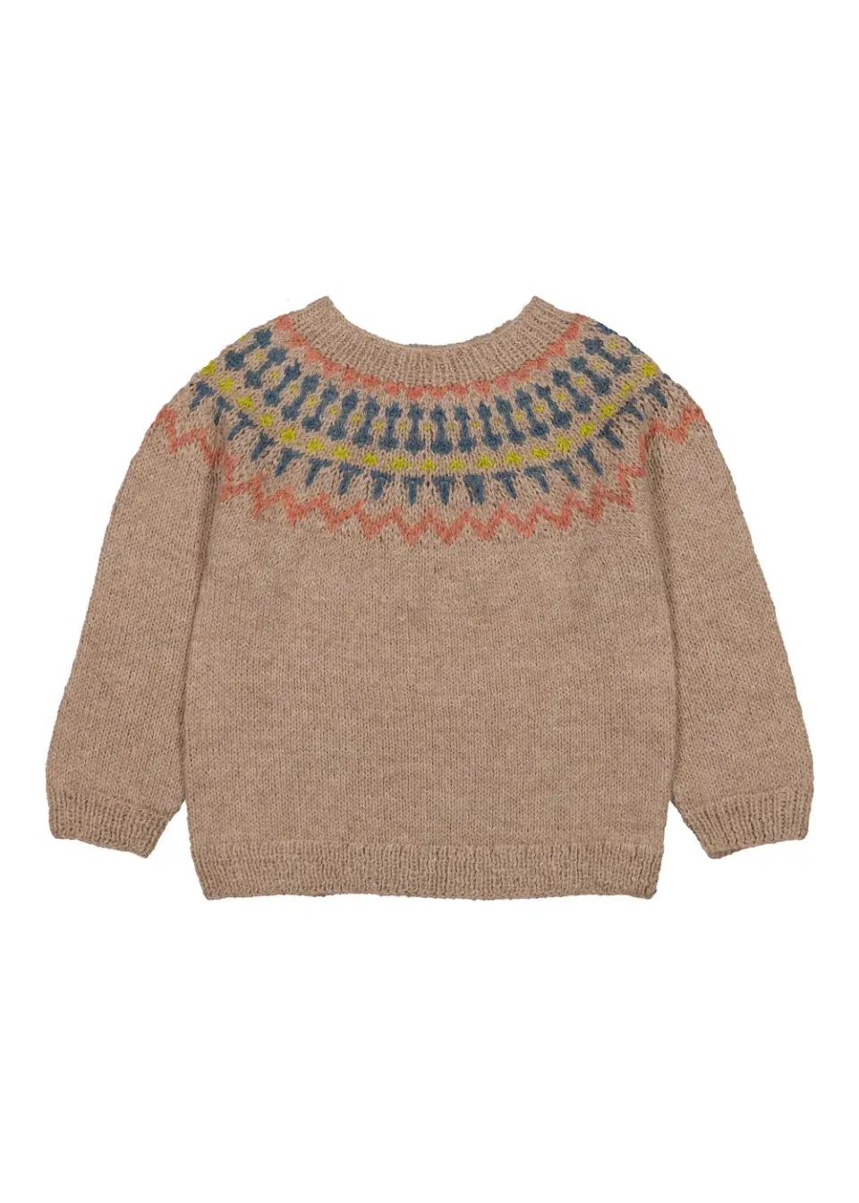 MarMar Tuso strikbluse Multicolour Block alpaka