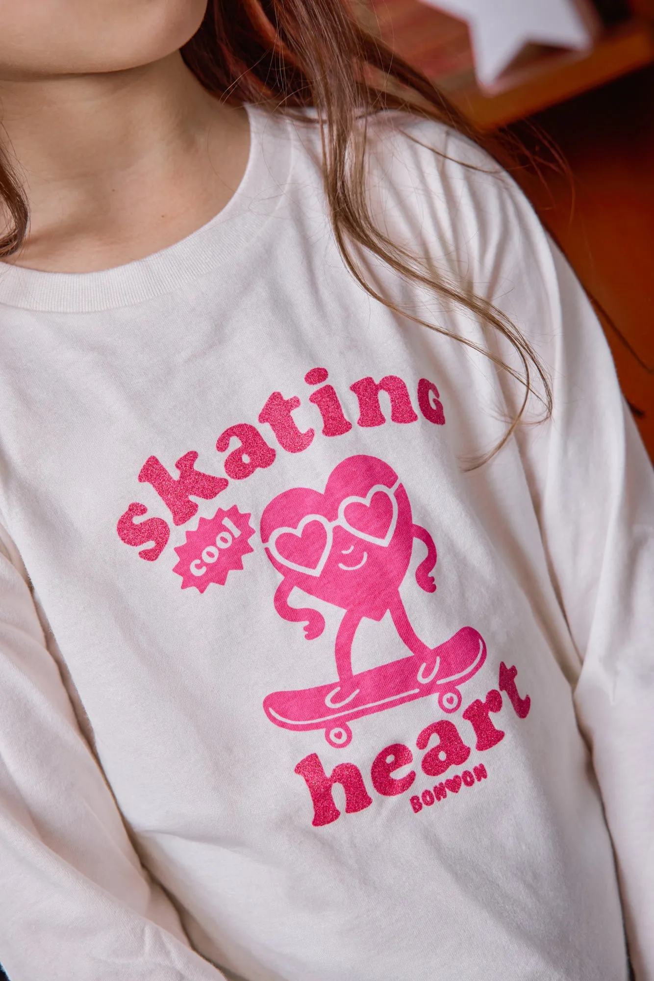 Bonton Taxo Skating T-shirt ecru langærmet