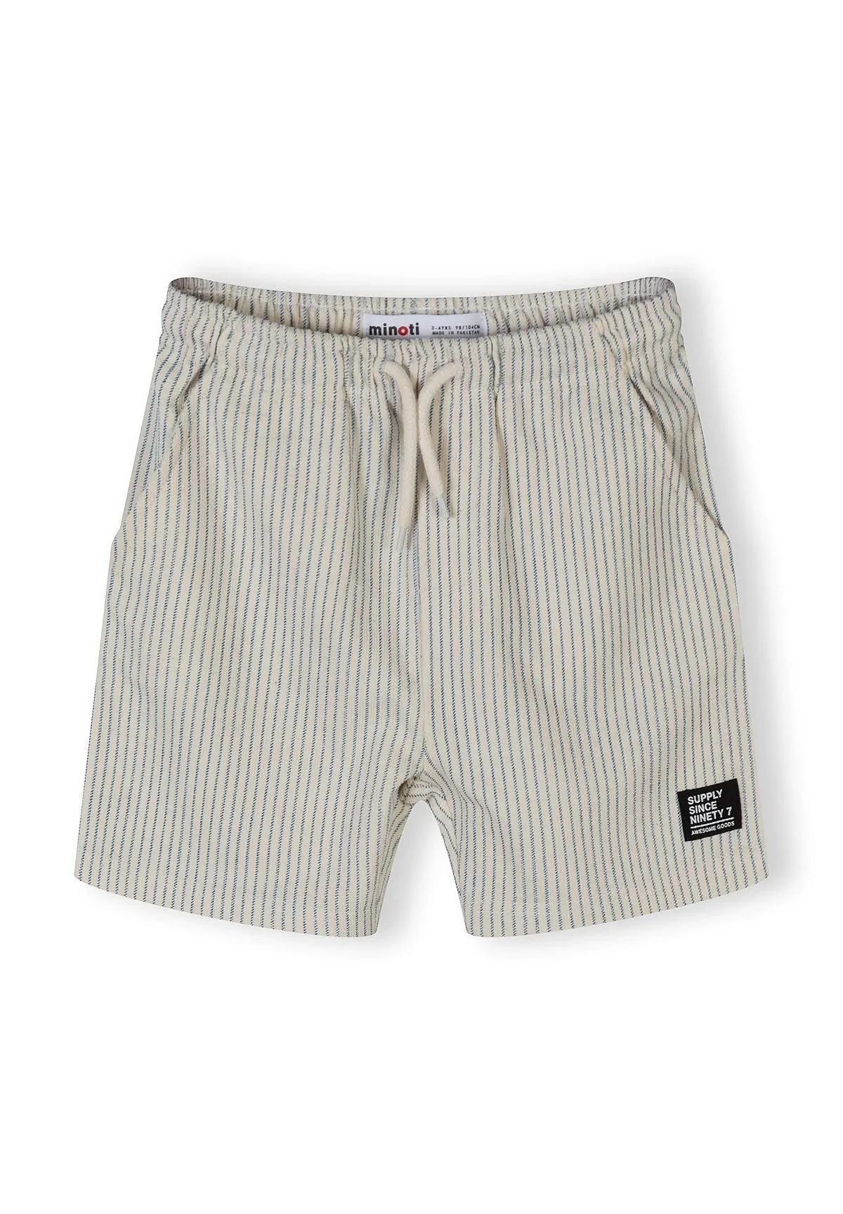 Minoti 44696 shortsæt til drenge creme sejlprint