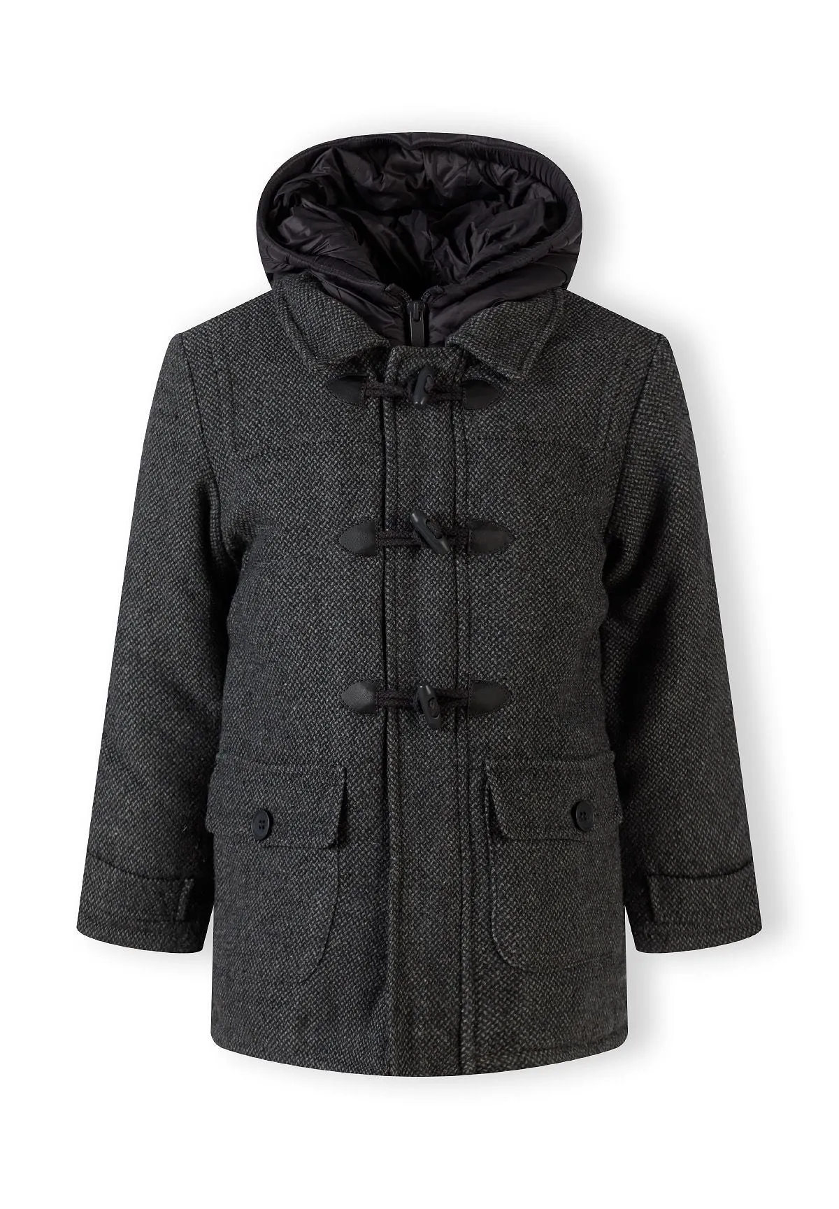 Minoti 41096 dufflecoat koksgrå til drenge
