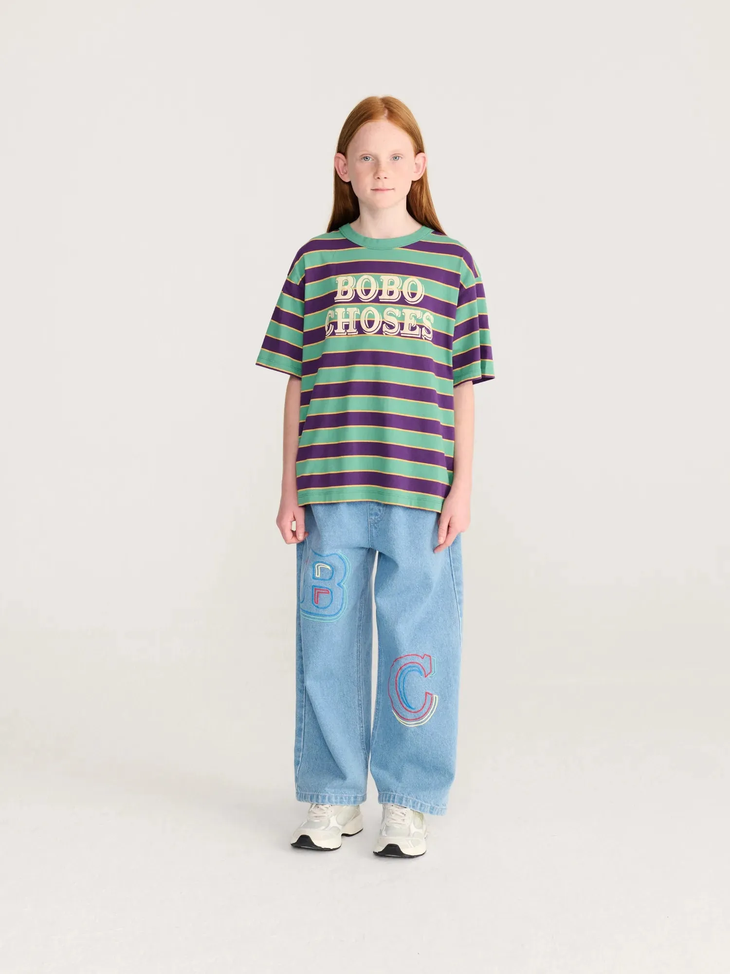 Bobo Choses Embossed denimbukser 4-5 år blå