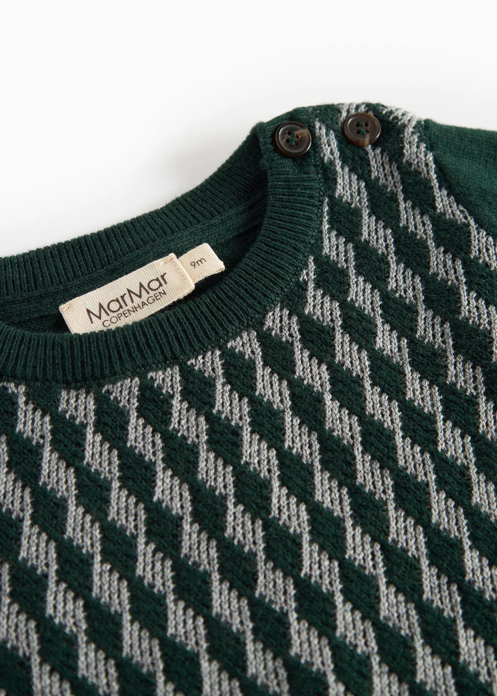 MarMar Tano B striktrøje Dark Leaf Pattern baby