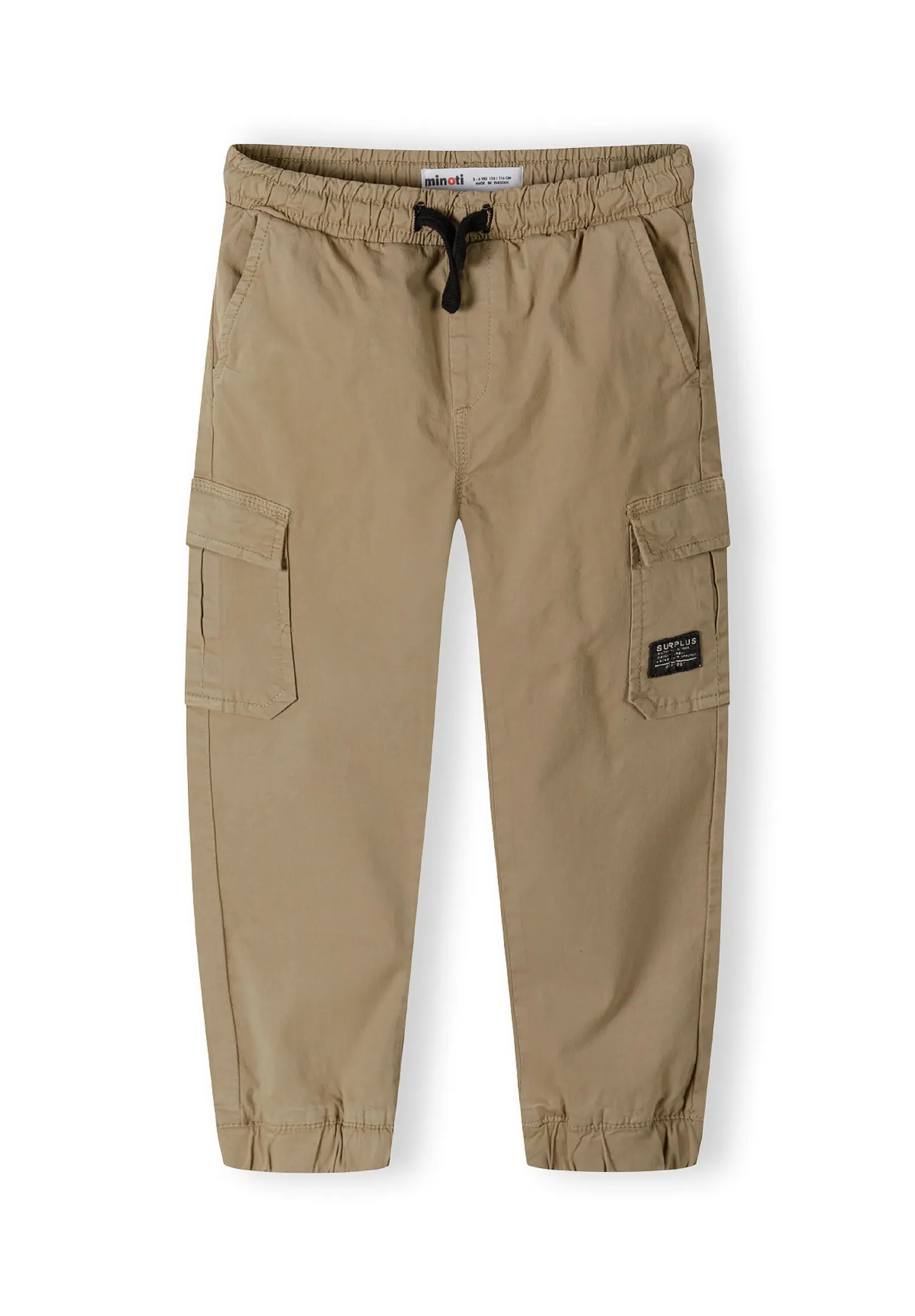 Minoti 43797 cargobukser sandbeige dreng canvas bomuld