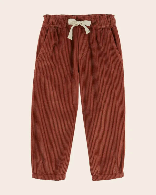 Emile et Ida Acajou joggingbukser brun velour