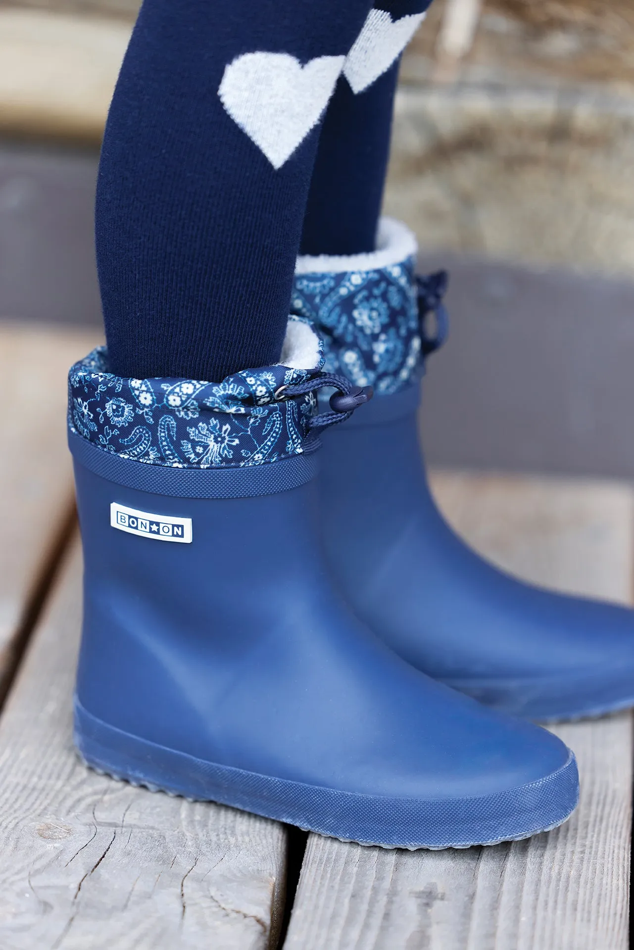 Bonton Ploc Bleu gummistøvler bandana str 24-34