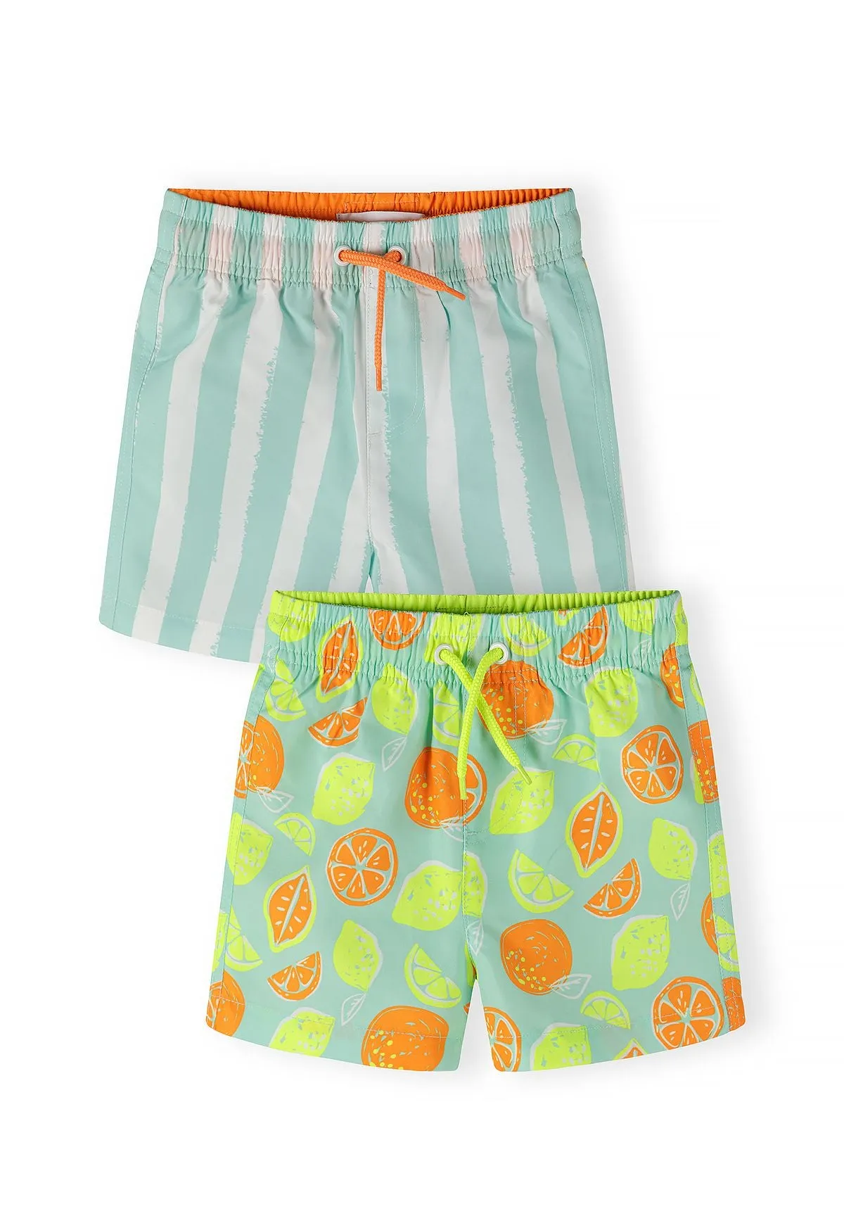 Minoti 44506 badeshorts til drenge mint 2-pak