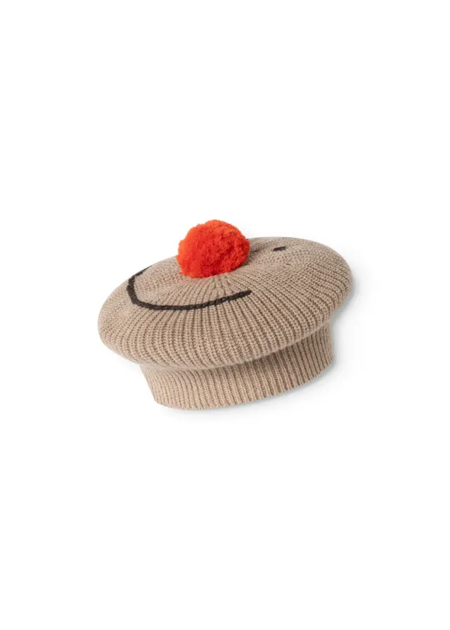 MarMar Alexo strikhue Smile baret med pompon