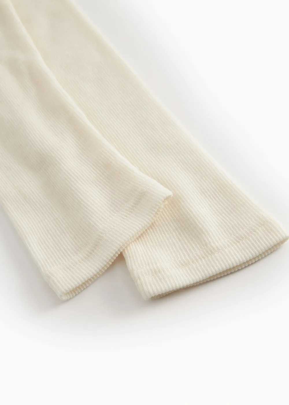 MarMar Copenhagen Leg Uld Rib Leggings Natural uld