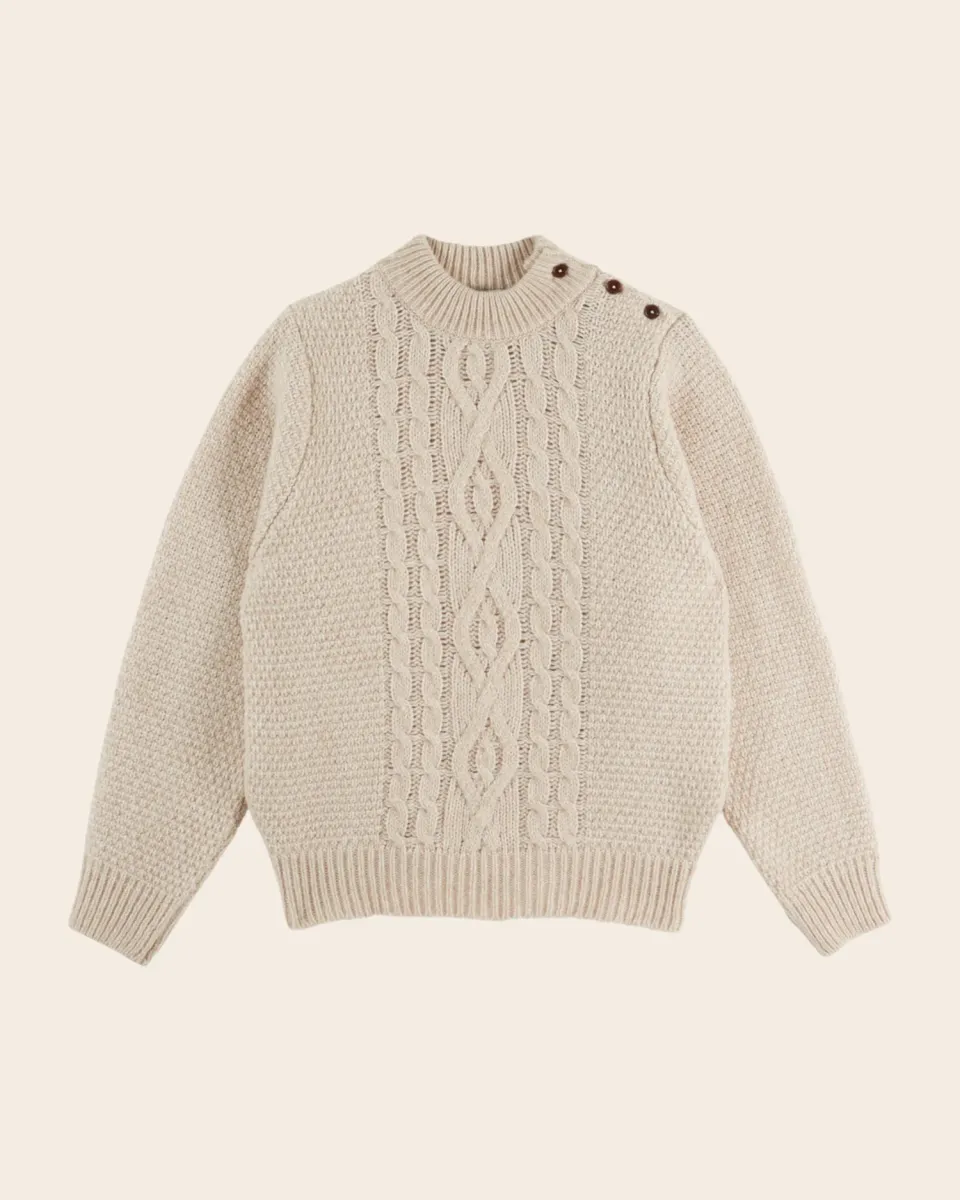 Emile et Ida Eden pullover beige merinould