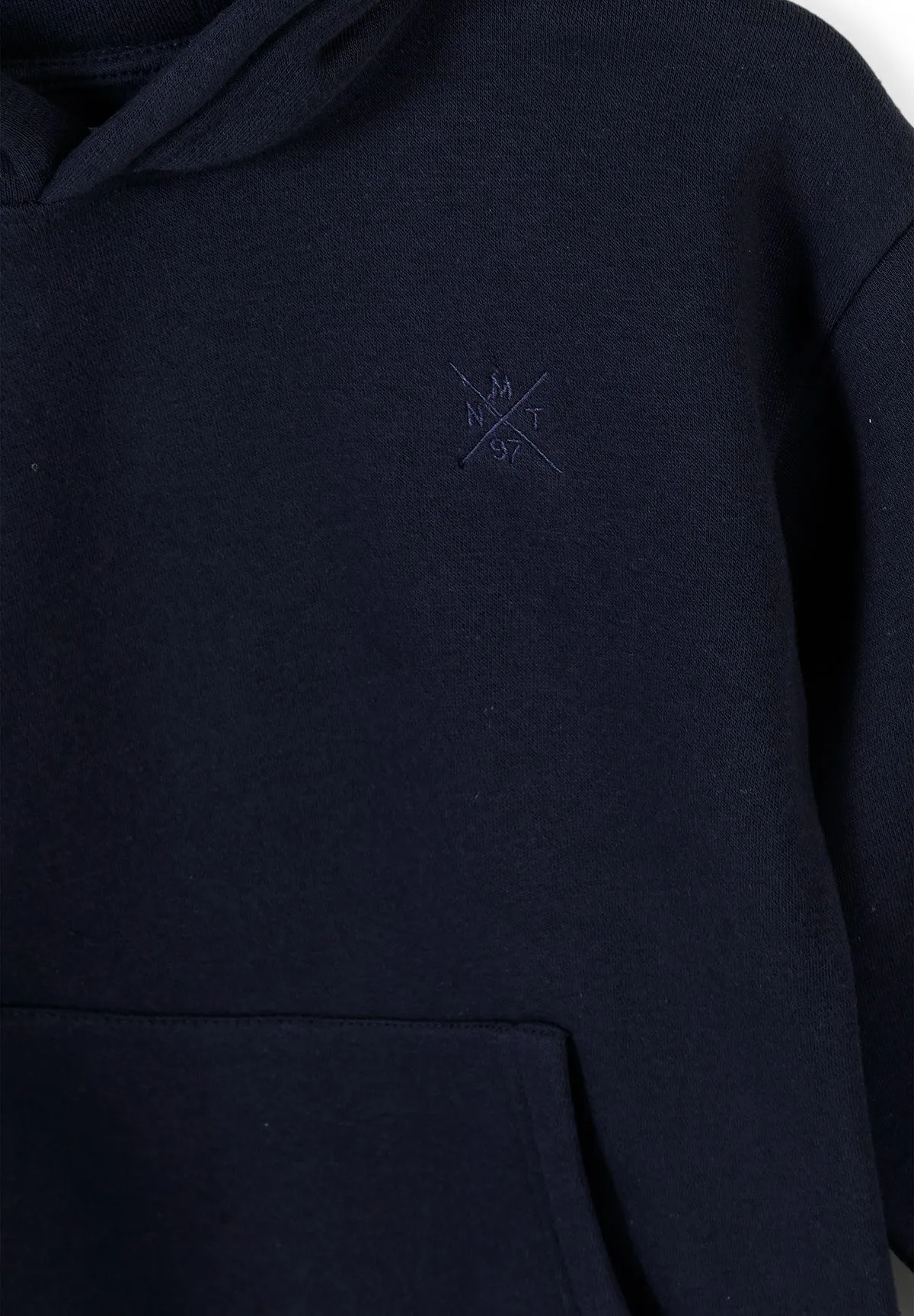Minoti 45793 sweatsæt drenge navy hoodie