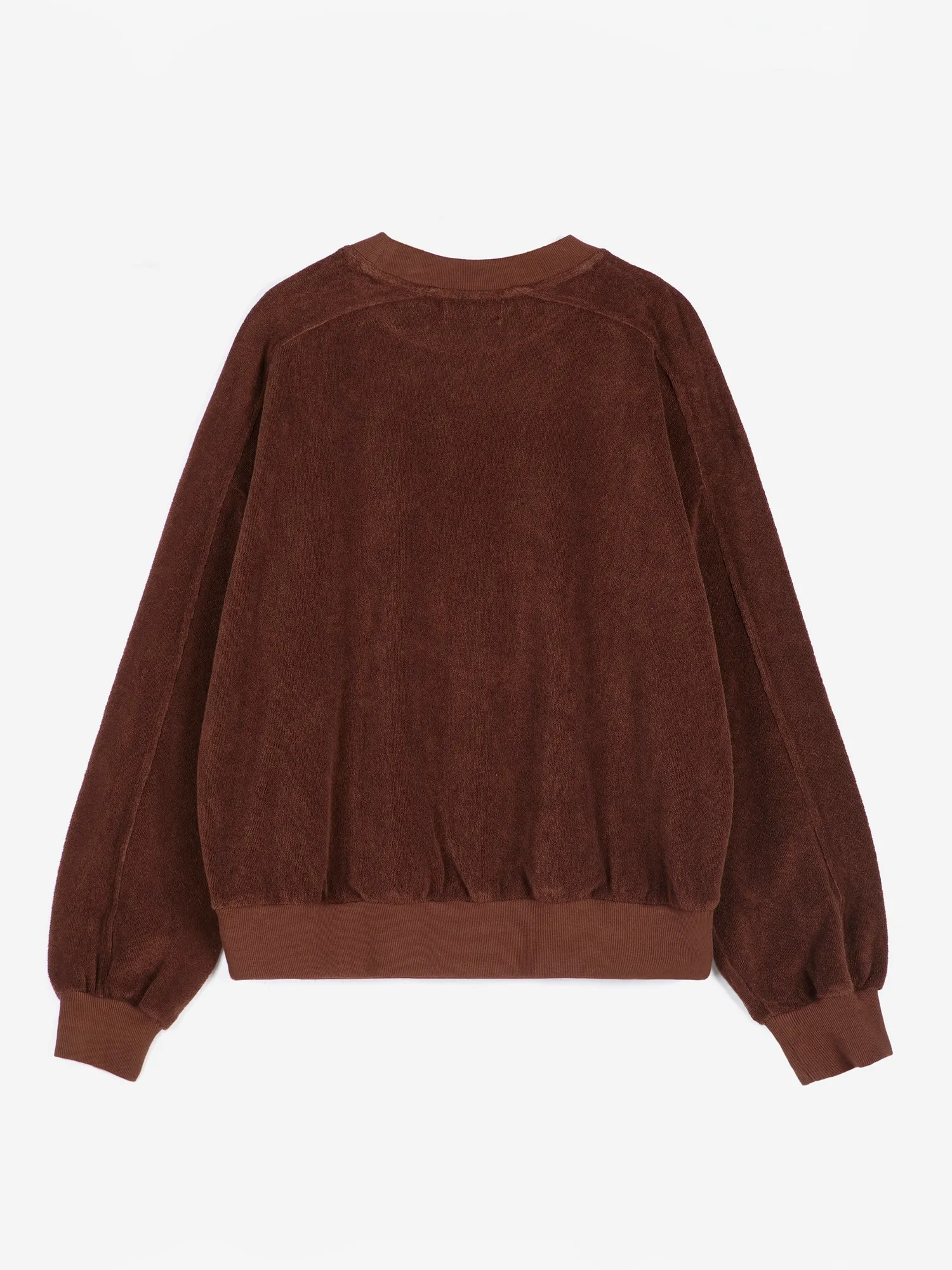 Bobo Choses Mystery BC terry sweatshirt mørkebrun XS øko