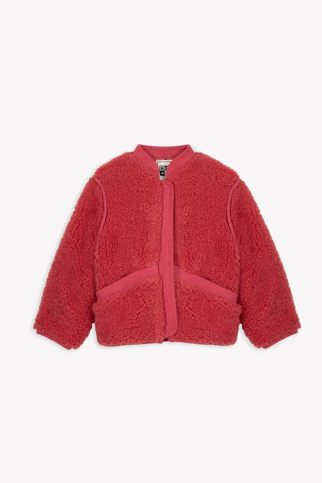 Bonton Peppa Elizabeth jakke sherpa rosa stjernelo