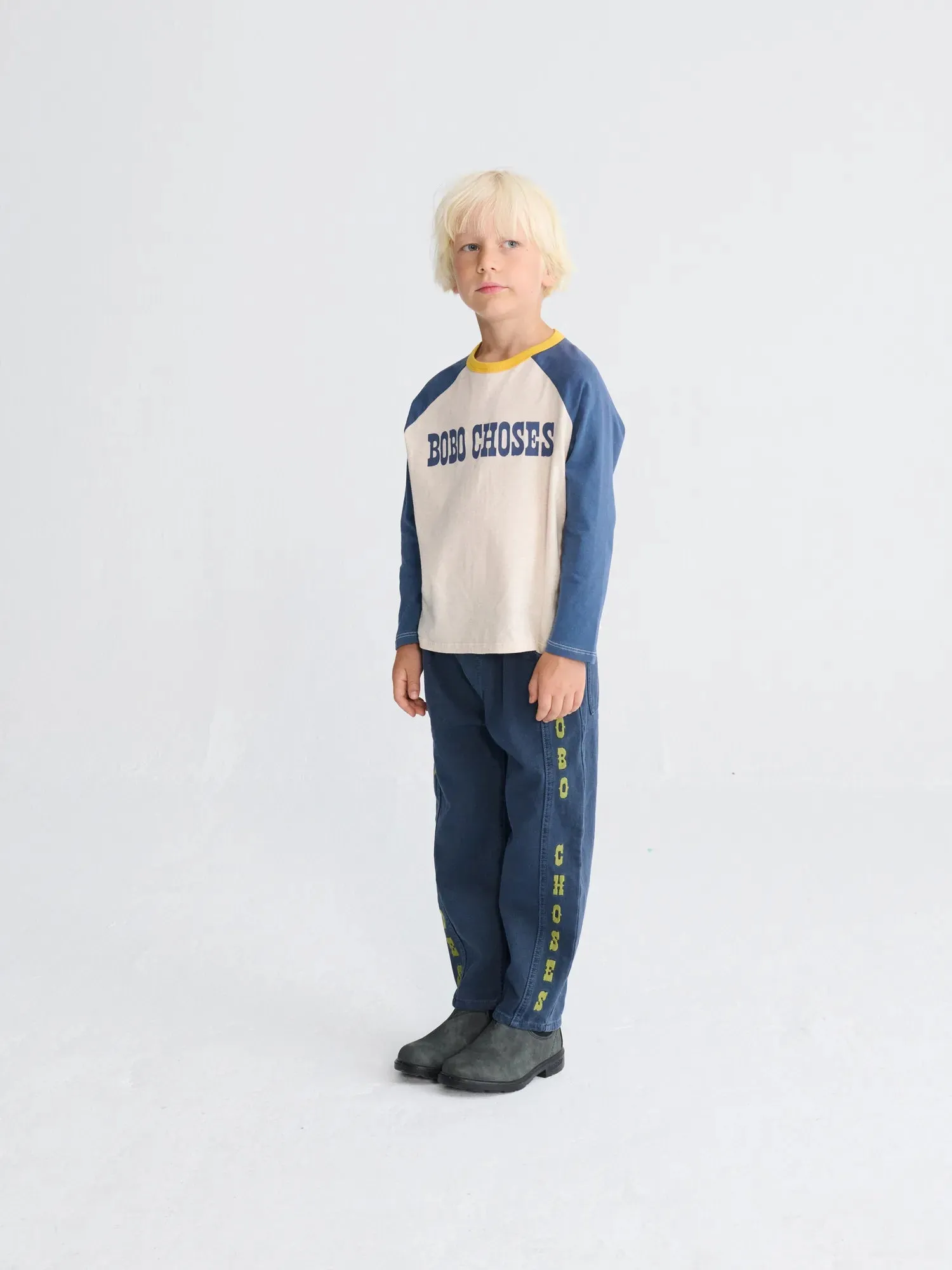 Bobo Choses Pop raglan t-shirt beige økologisk