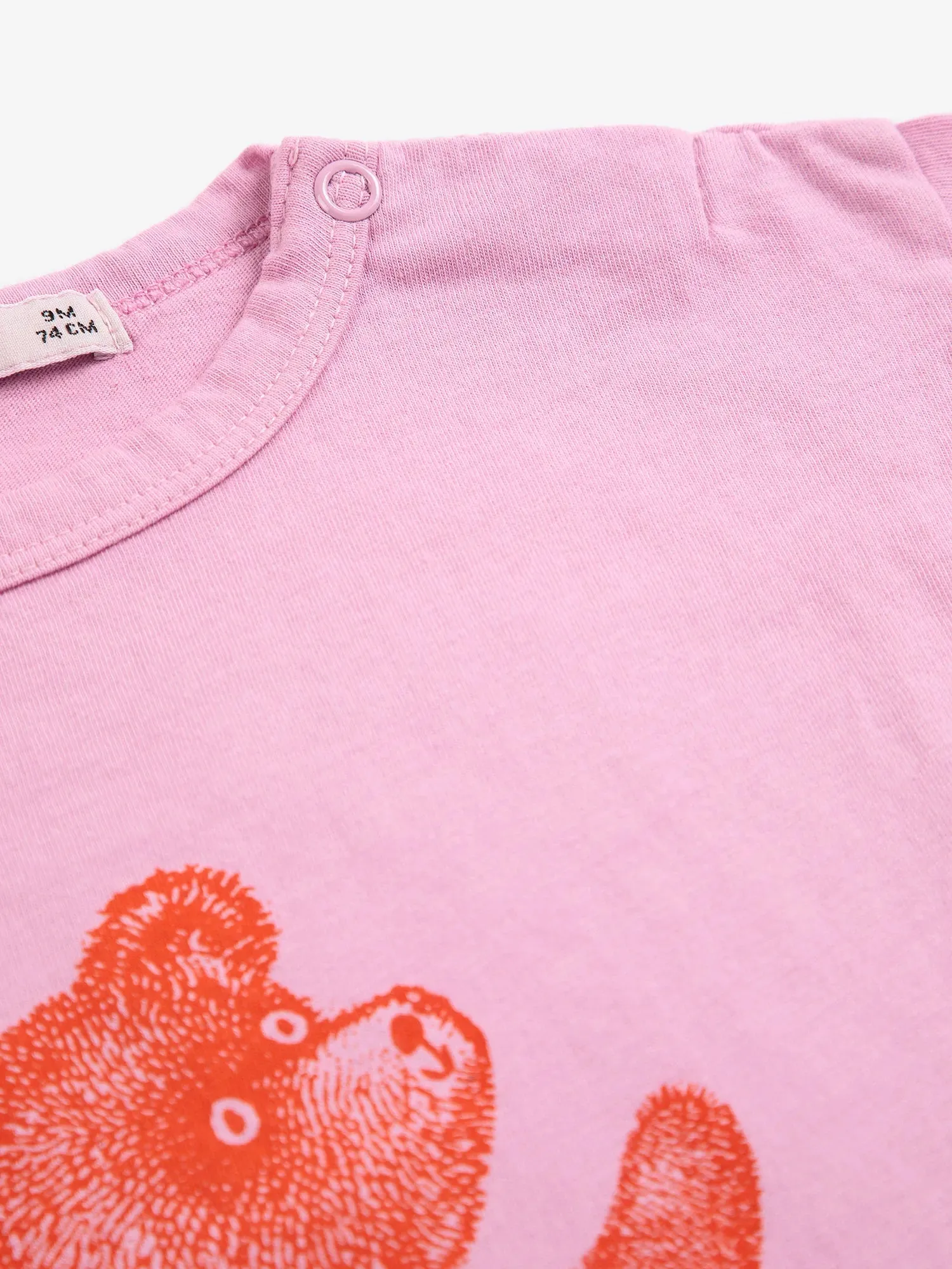 Bobo Choses Softpaw Monster T-shirt lyserød økologisk