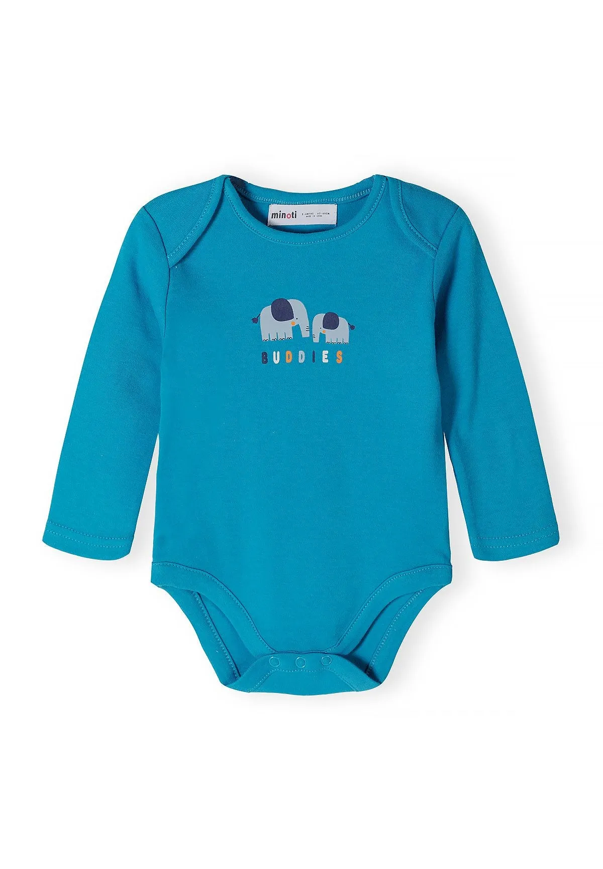 Minoti babybody langærmet print 5-pak