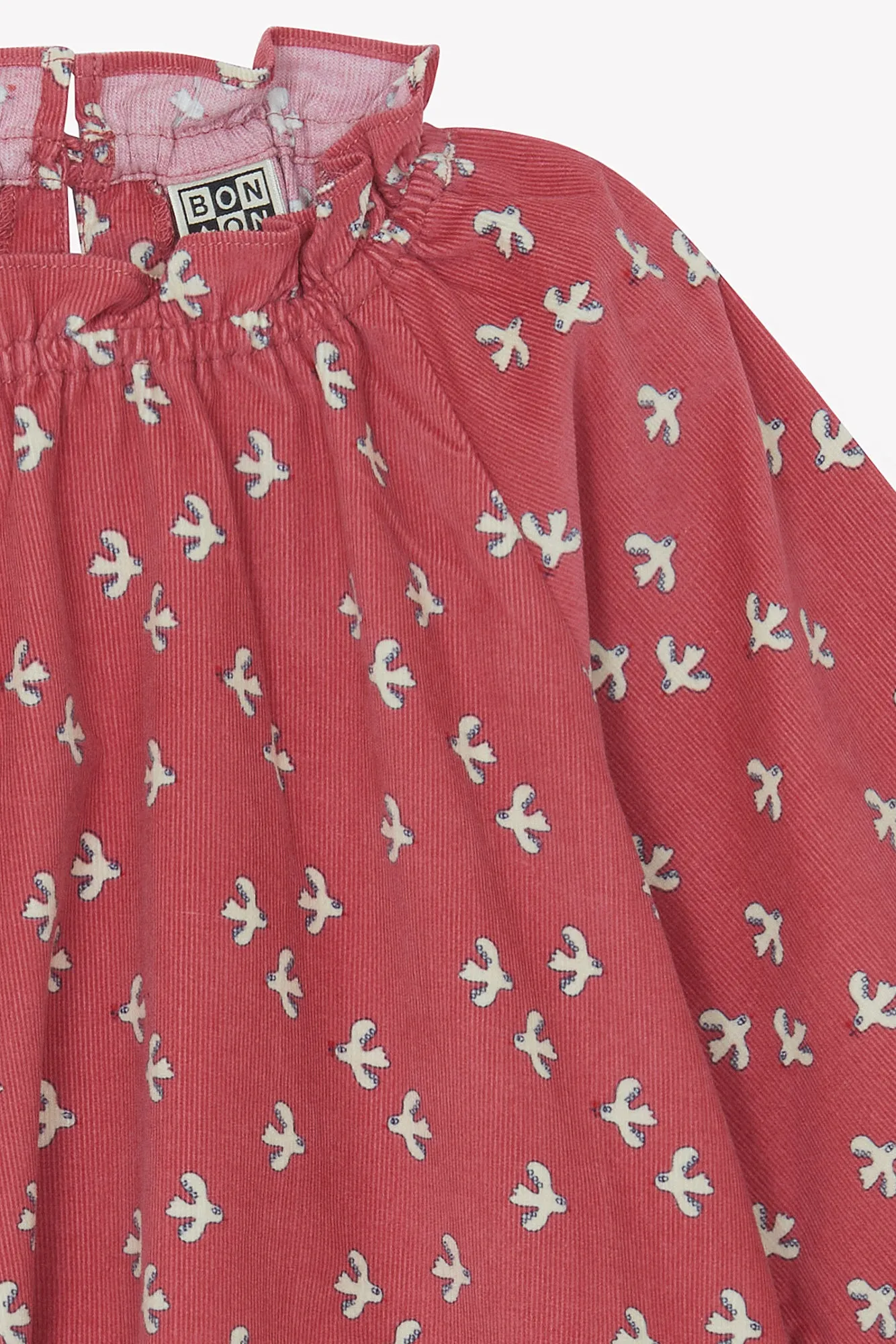 Bonton Dahlia kjole Little Birdy fugle rosa