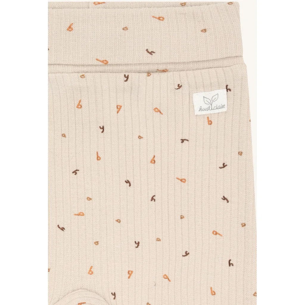 Hust & Claire Luca Letter Aop leggings French Oak