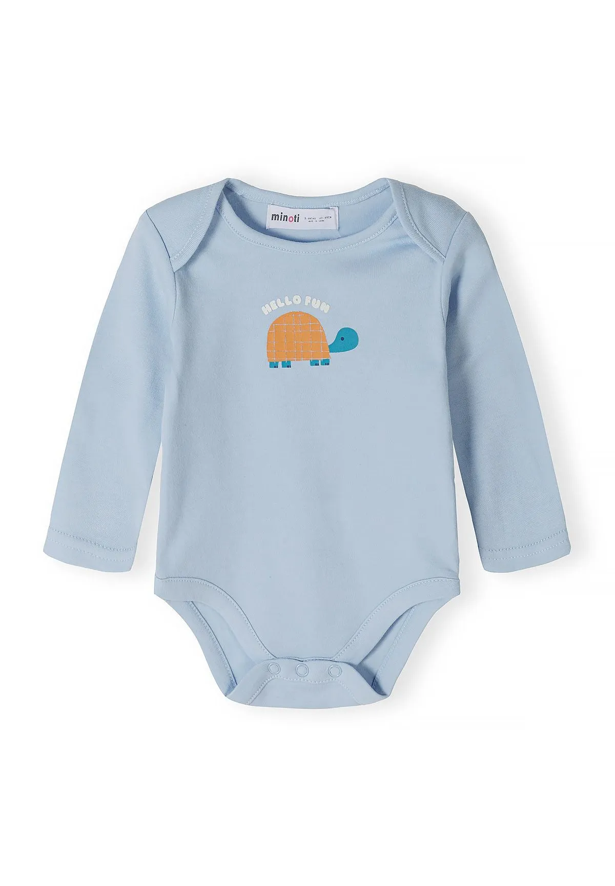 Minoti baby bodys langærmet print 7-pak