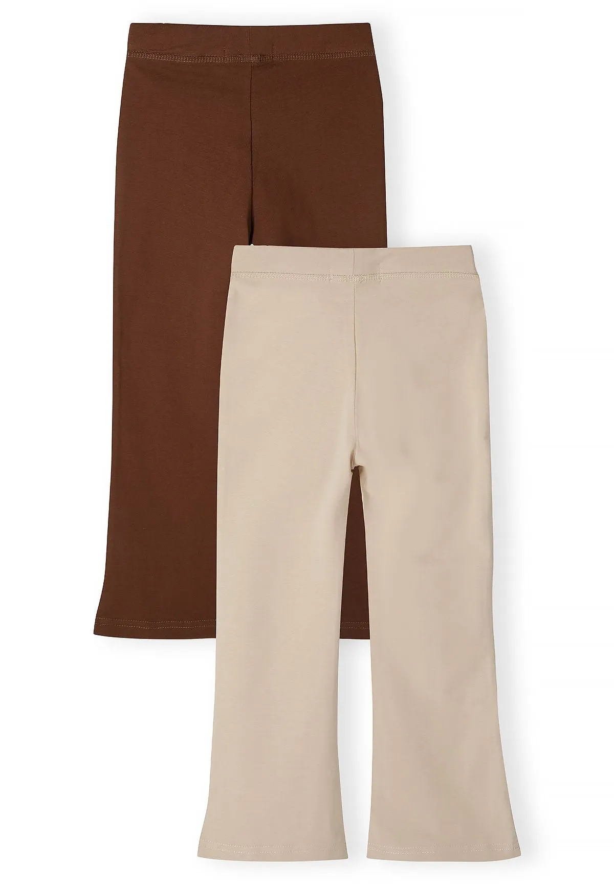 Minoti 45873 leggings flare 2-pak til piger bomuld