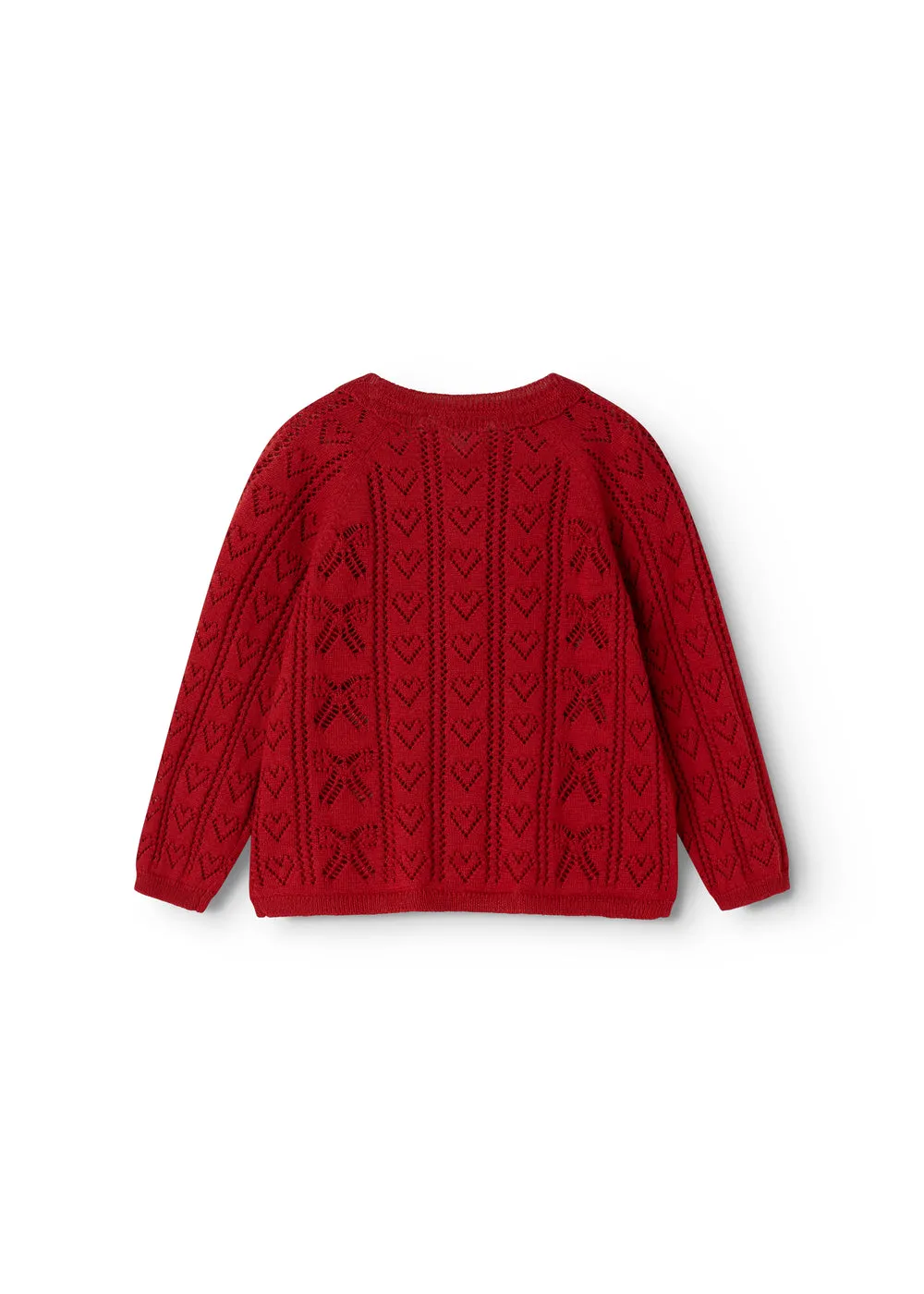 MarMar Totti strikcardigan Cherry hulmønster