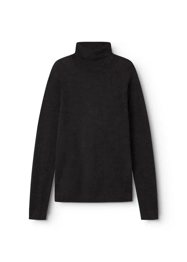 MarMar Trisha W bluse merino Black Grey Melange S-XL