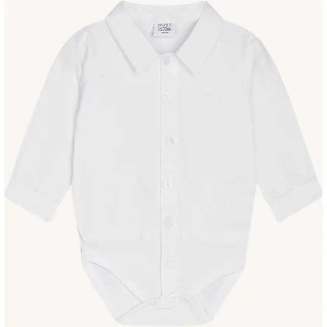 Hust & Claire Birger Solid body hvid bomuld