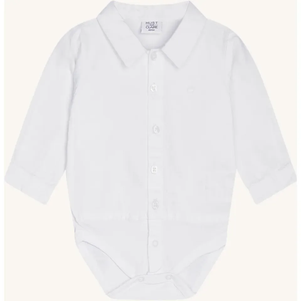 Hust & Claire Birger Solid body hvid bomuld