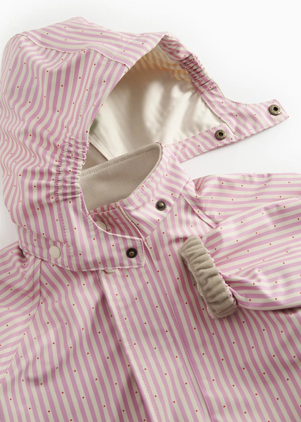 MarMar Oddy Set Pink Stripe regnsæt til børn