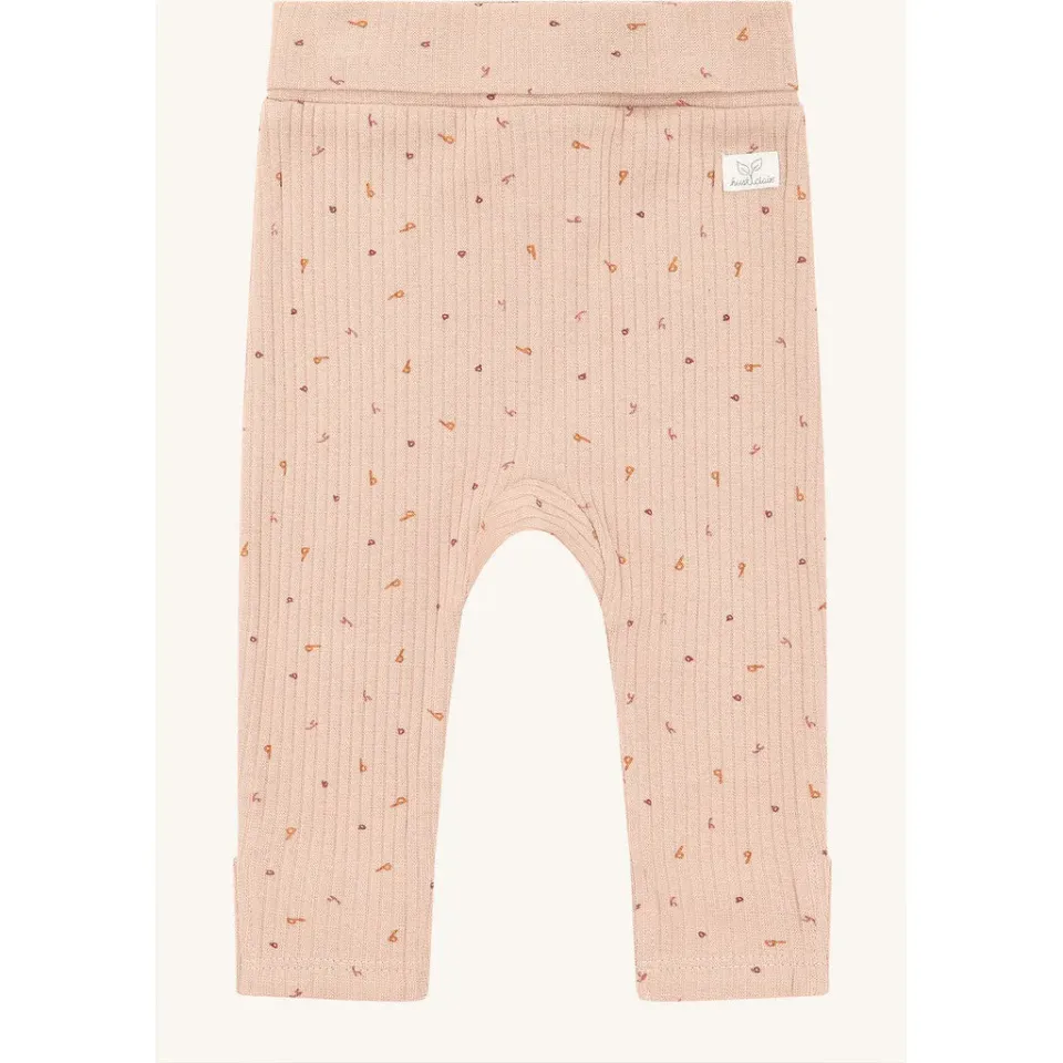 Hust & Claire Luca Letter leggings Rugby Tan økologisk