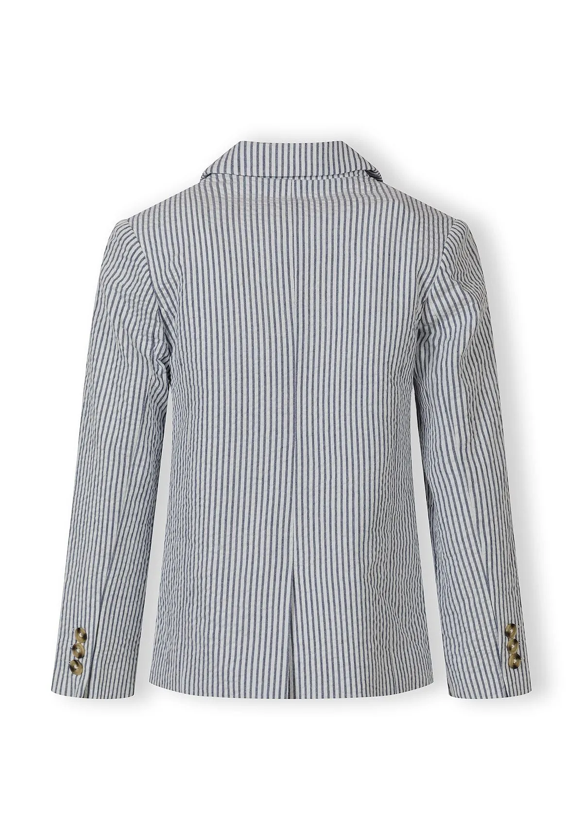 Minoti 44618 blazer mørkeblå stribet strækbar