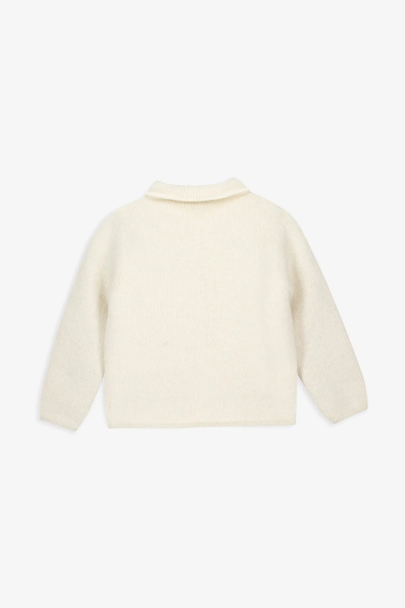 Bonton Pearl Milk Alpaga cardigan uld str 2-14 år
