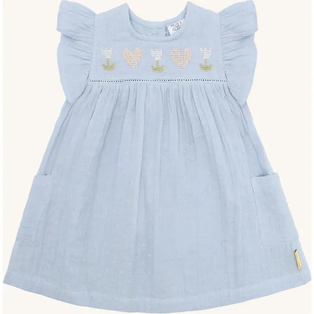 Hust & Claire HCKatinka kjole Zen Blue bomuld