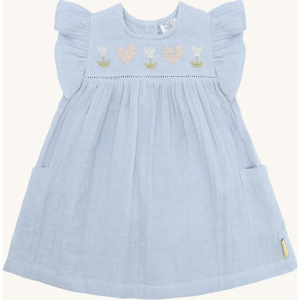 Hust & Claire HCKatinka kjole Zen Blue bomuld