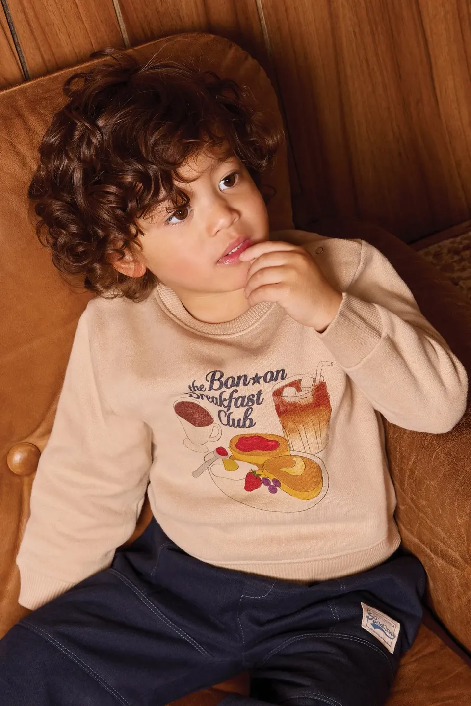 Bonton Smily Breakfast sweatshirt bomuld baby