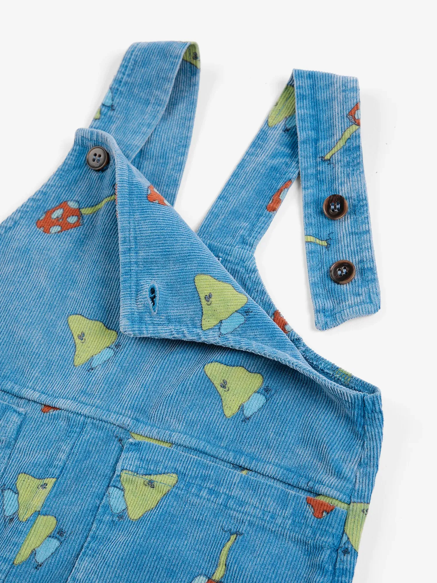 Bobo Choses Mush Monster Duo overall blå fløjl 12M