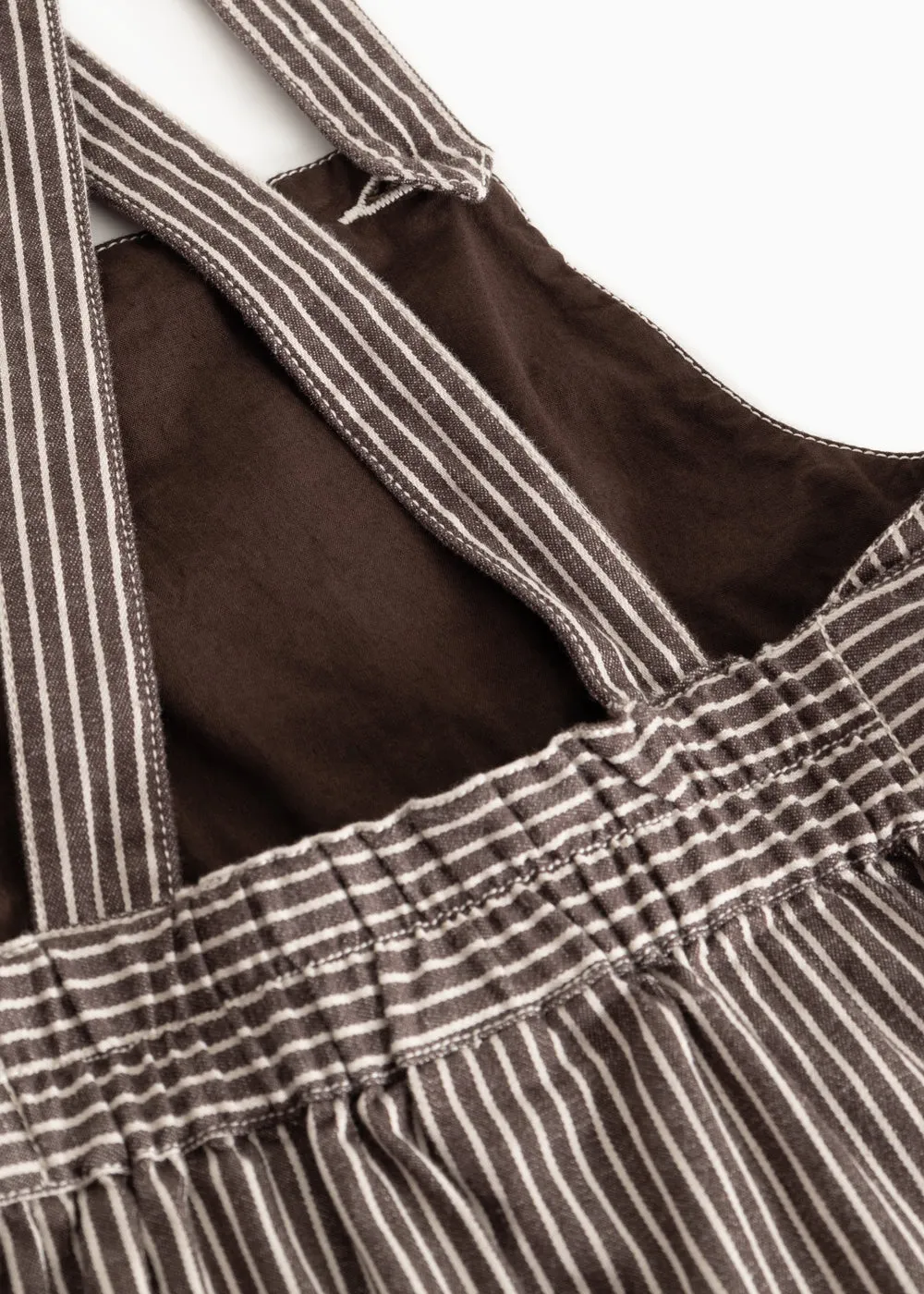 MarMar Sanne kjole Dark Brownie Stripe denim