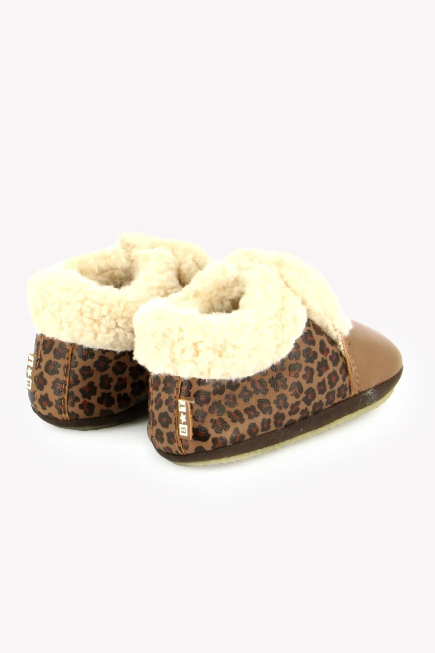 Bonton Doudou Fourré hjemmesko leopard