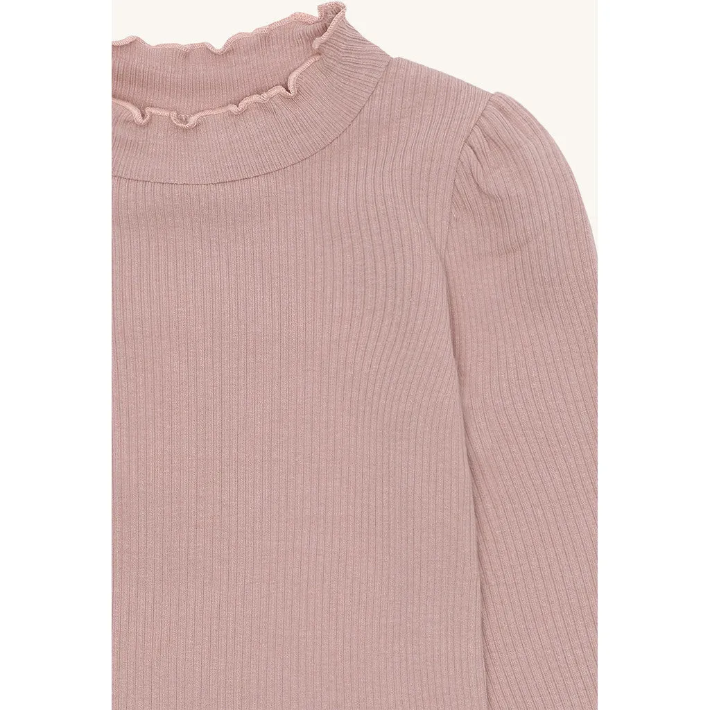 Hust & Claire HCAmma Solid bluse Adobe Rose modal