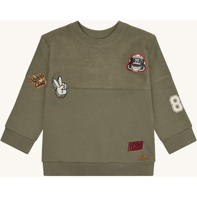 Hust & Claire HCSejer Cross Terry sweatshirt Turtle økologisk
