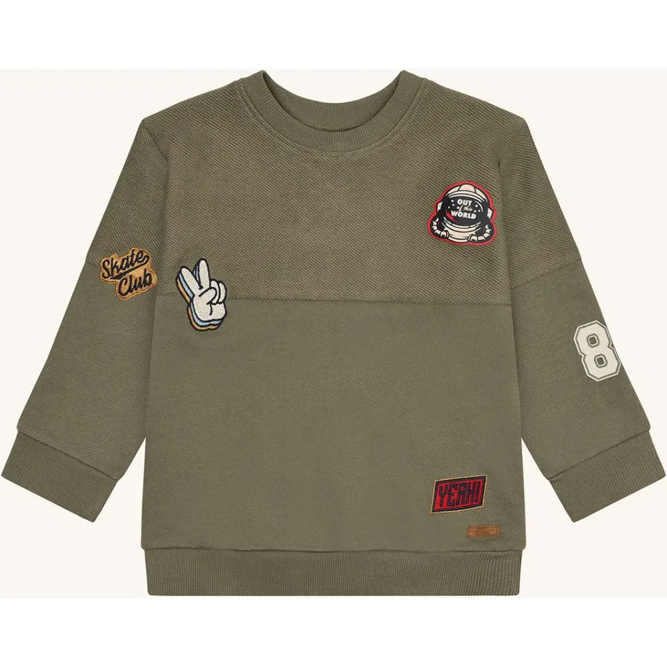 Hust & Claire HCSejer Cross Terry sweatshirt Turtle økologisk