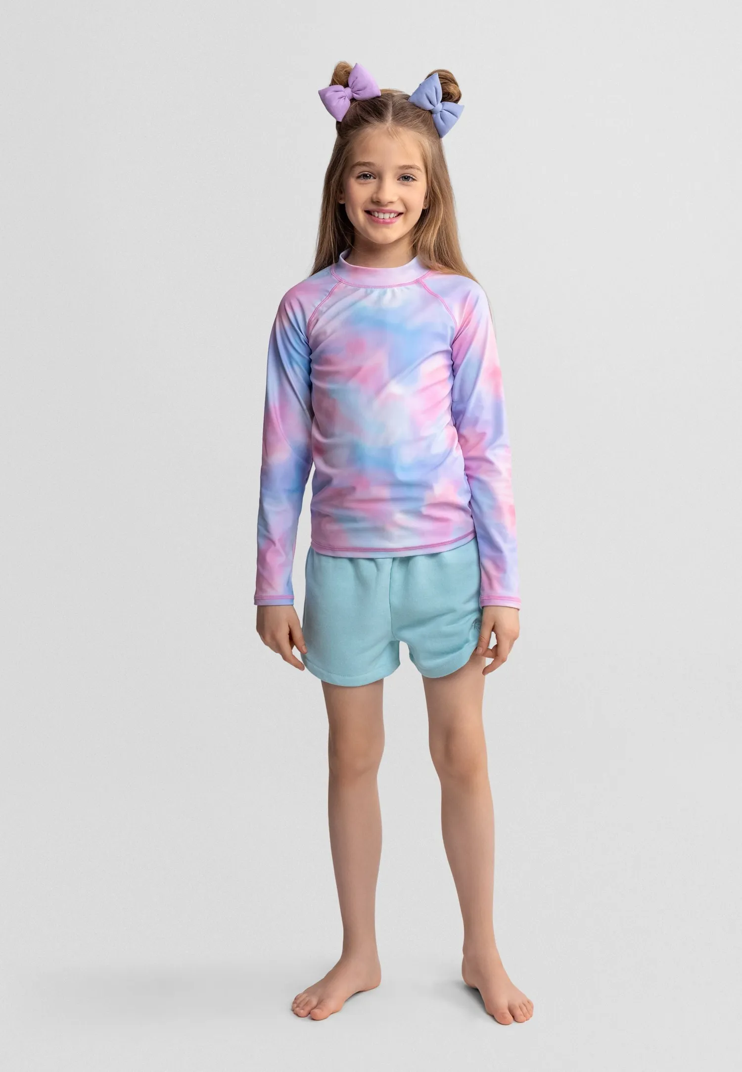Minoti 44494 badebluse langærmet rosa 2-pak