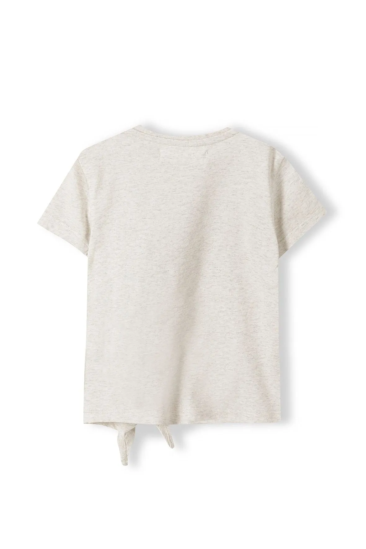 Minoti 38604 t-shirt beige knude til piger