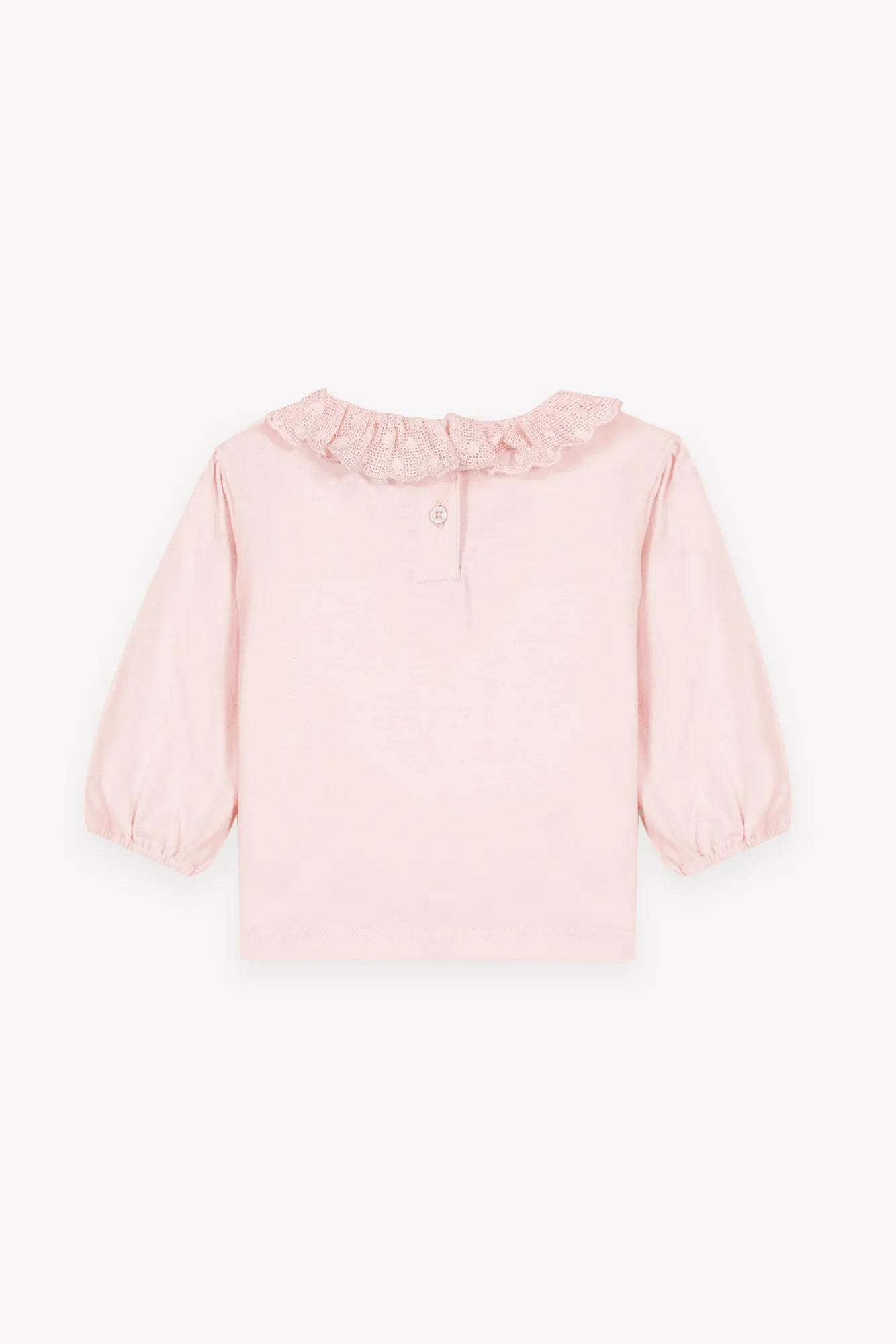 Bonton Piris Rose Baby t-shirt lyserød bomuld