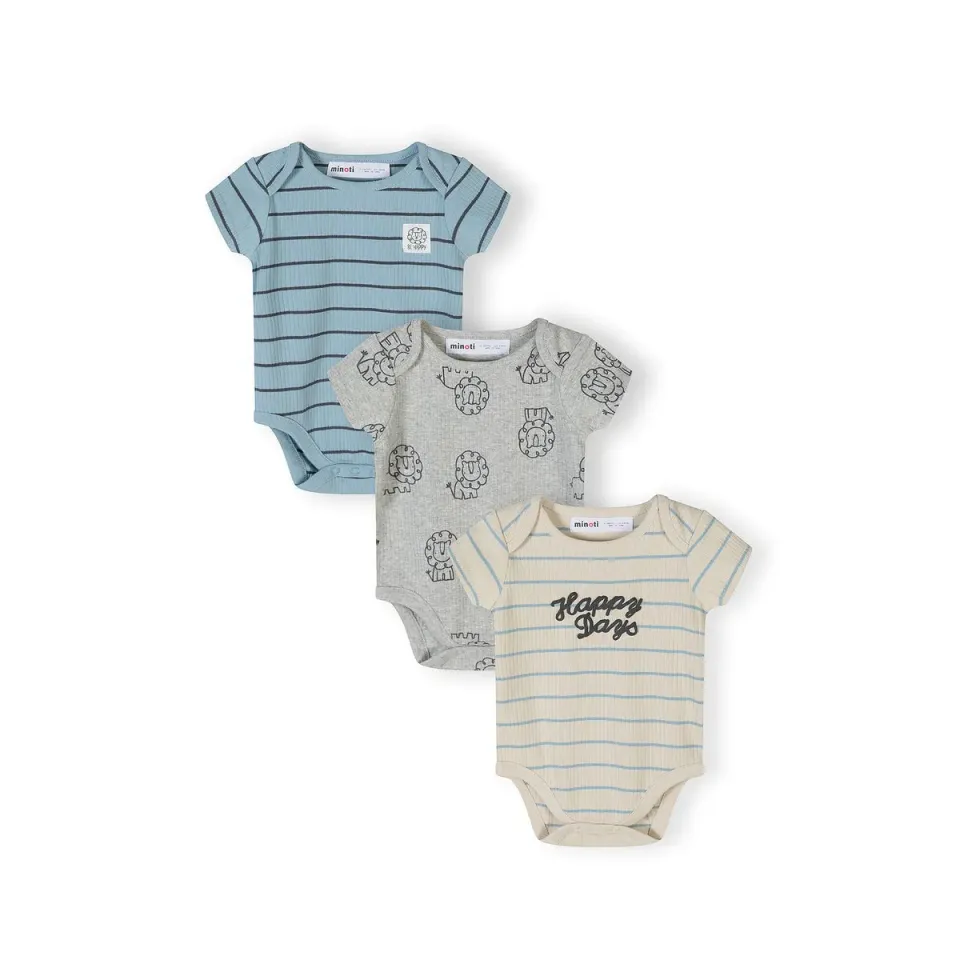 Minoti 44547 body til drenge 3-pak ribbet