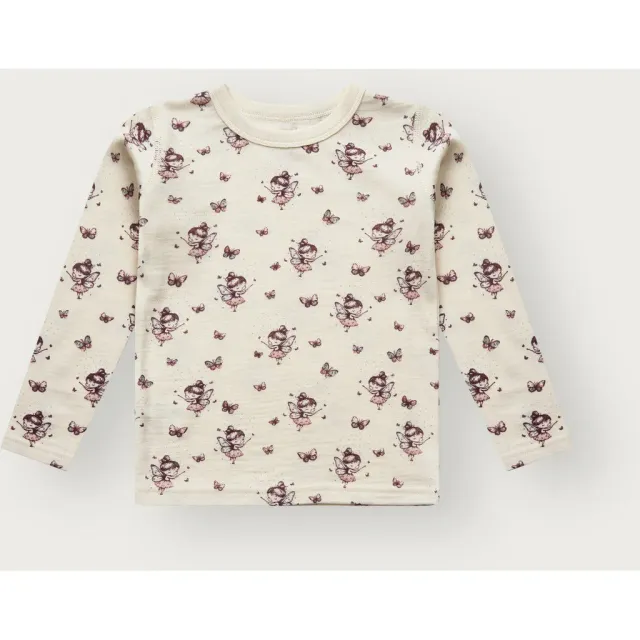 Hust & Claire HCAbba bluse Off White uld bambus